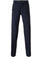Incotex Slim Chino Trousers, Men's, Size: 36, Blue, Linen/flax/cotton