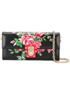 Dolce & Gabbana - Lucia Floral Crossbody Bag - Women - Calf Leather - One Size, Black, Calf Leather