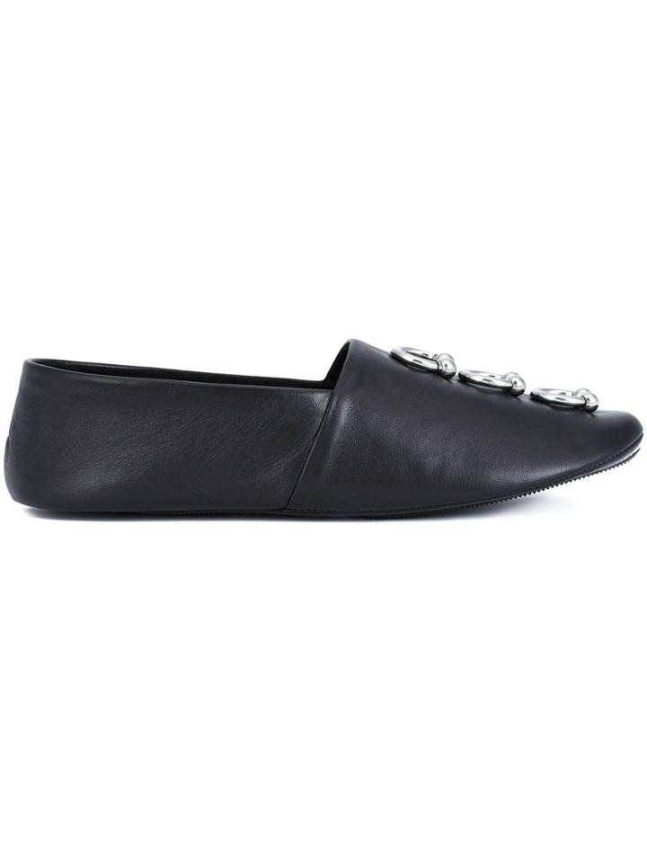 Beau Souci Piercing 'babouche' Slippers - Black
