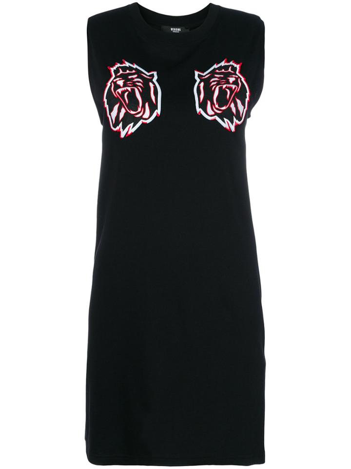 Versus Lion Patch Dress - Black