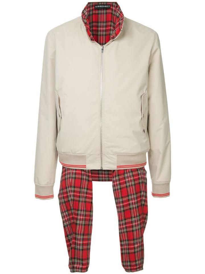 Y/project Oversized Bomber Jacket - Neutrals