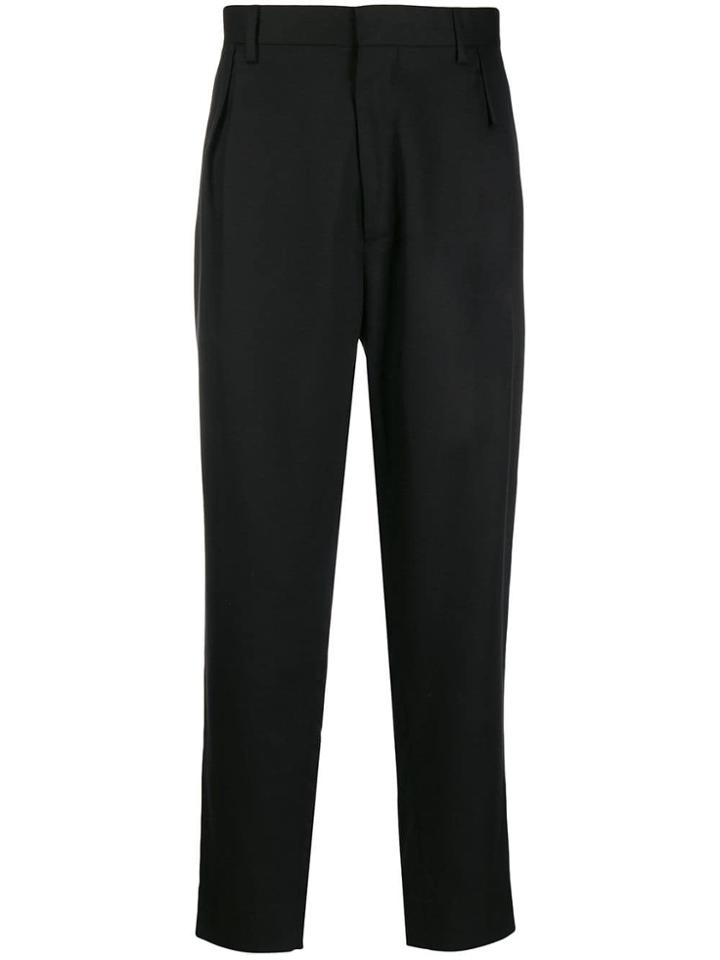 Just Cavalli Tapered High-waisted Trousers - Black