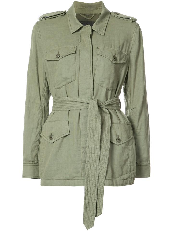 Rag & Bone /jean - Bennett Military Jacket - Women - Cotton - Xs, Green, Cotton
