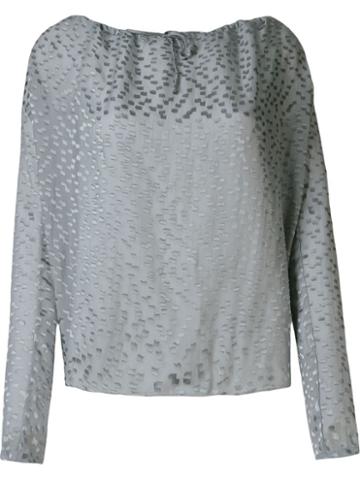 Uma Raquel Davidowicz - 'fada' Blouse - Women - Silk/viscose - 38, Grey, Silk/viscose