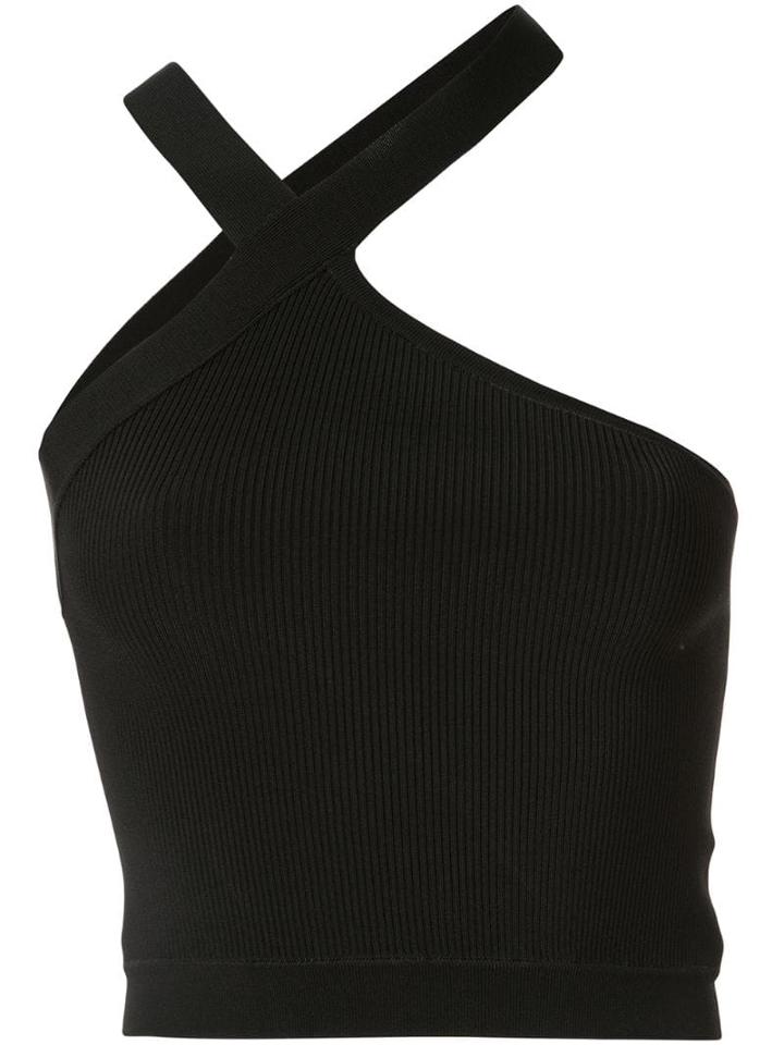 Sir. Suvi Asymmetrical Crop Top - Black
