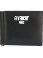 Givenchy Logo Print Billfold Clip Wallet - Black