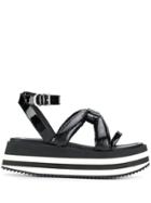 Mcq Alexander Mcqueen Platform Sandals - Black