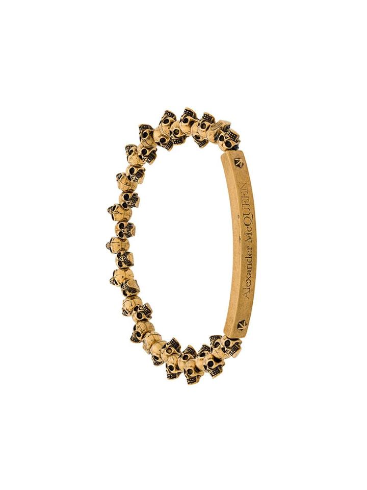 Alexander Mcqueen Mini Skull Bracelet - Gold