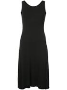 Emporio Armani V-back Knotted Midi Dress - Black