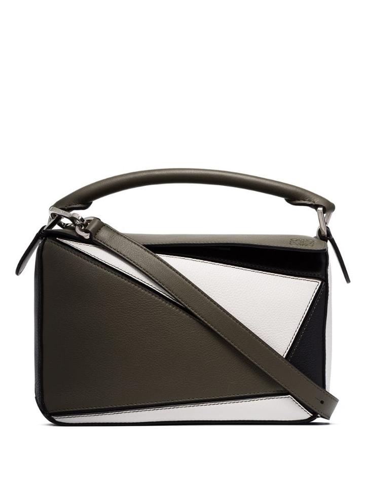 Loewe Small Puzzle Shoulder Bag - Green