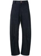 Y's Contrast Stitching Jeans - Blue