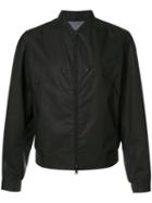 Y-3 Zip Up Bomber Jacket, Men's, Size: Large, Black, Cotton/polycarbonite