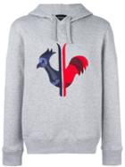 Rossignol Logo Print Pullover Hoodie, Men's, Size: 46, Grey, Cotton/polyester