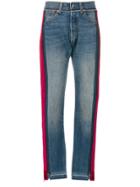 Forte Couture Straight Block Colour Jeans - Blue