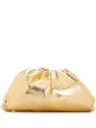 Bottega Veneta Crinkled Clutch Bag - Gold
