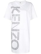 Kenzo Logo T-shirt Dress - White