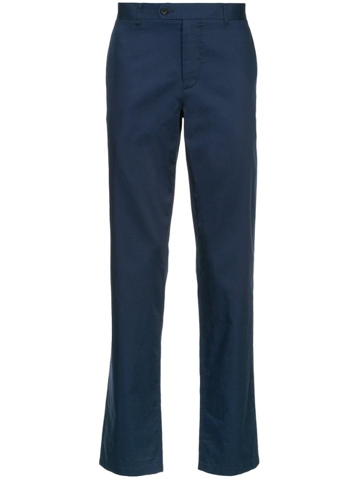 D'urban Classic Plain Chinos - Blue