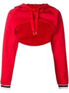 Puma Cropped Cover-up Hoodie - Red