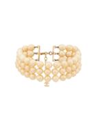Chanel Pre-owned 2001 Classy Pearls Choker - Neutrals