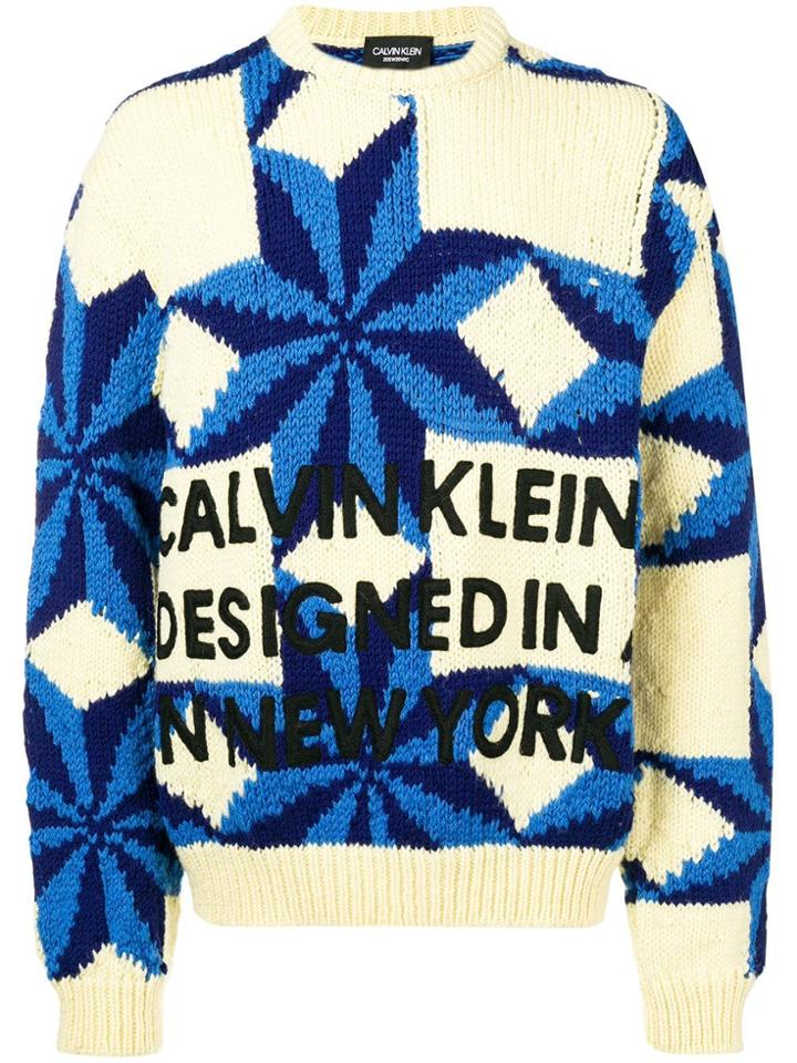 Calvin Klein 205w39nyc Crew Neck Jumper - Blue