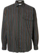 Yves Saint Laurent Pre-owned Micro-striped Cut-away Collar Shirt -
