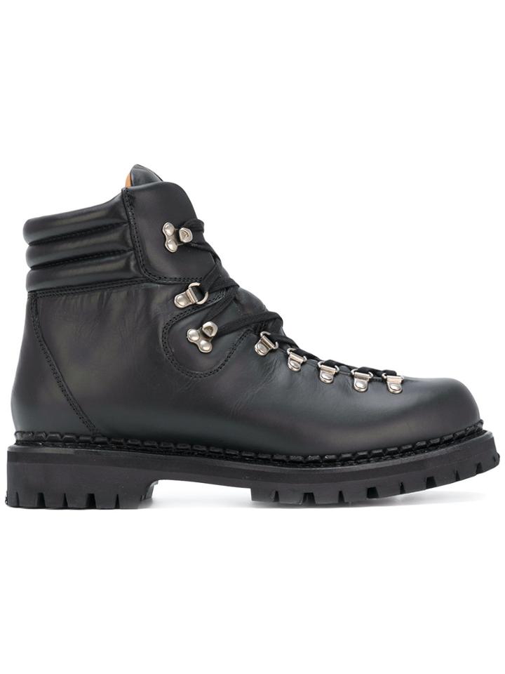 Gucci Web Bee Hiking Boots - Black