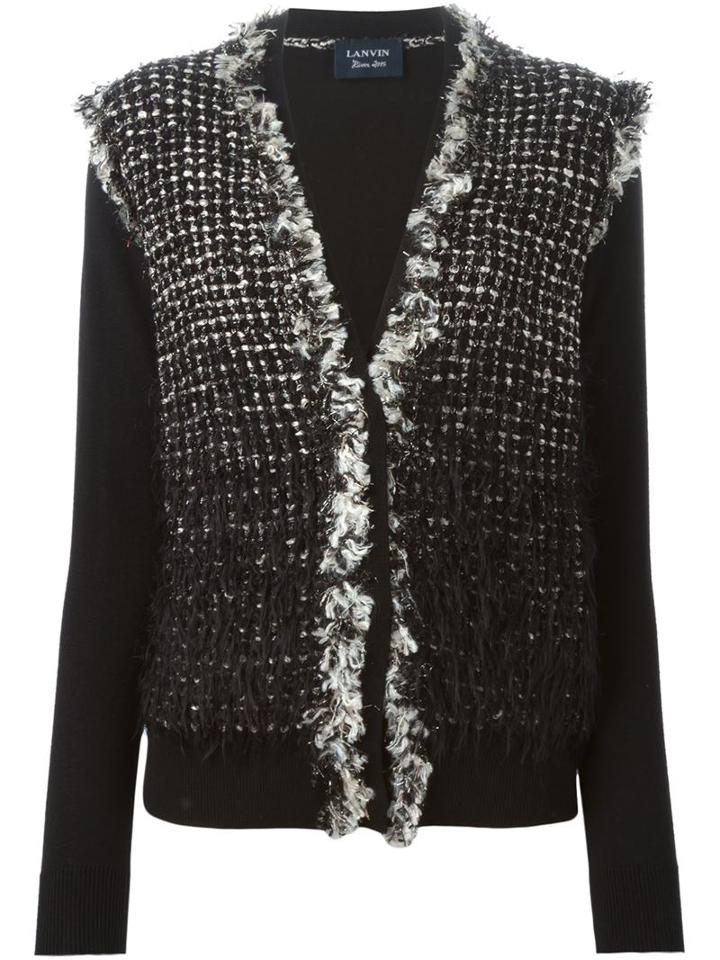 Lanvin Woven Front Cardigan
