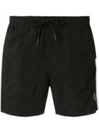 Marcelo Burlon County Of Milan Stripe Drawstring Shorts - Black