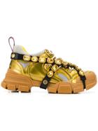 Gucci Flashtrek Sneakers - Gold