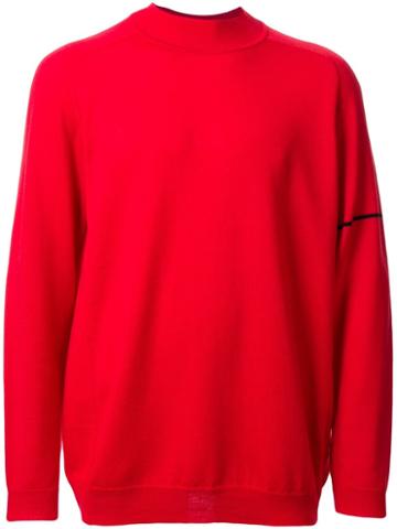 Sub-age. Sleeve Detail Jumper, Men's, Size: 3, Red, Wool