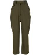 Ter Et Bantine Flap Pocket High-waisted Trousers - Green