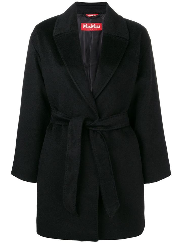 Max Mara Studio Belted Midi Cardigan - Black