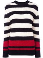Iro 'jaylen' Striped Sweater, Women's, Size: Xs, Black, Acrylic/alpaca/virgin Wool