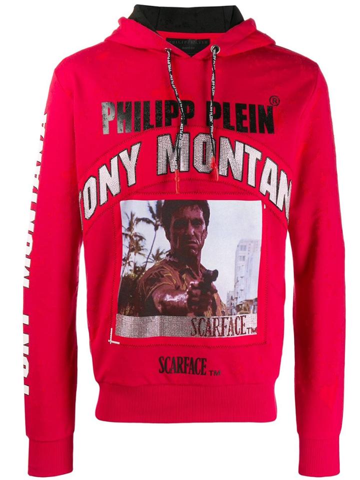 Philipp Plein Scarface Hoodie - Red