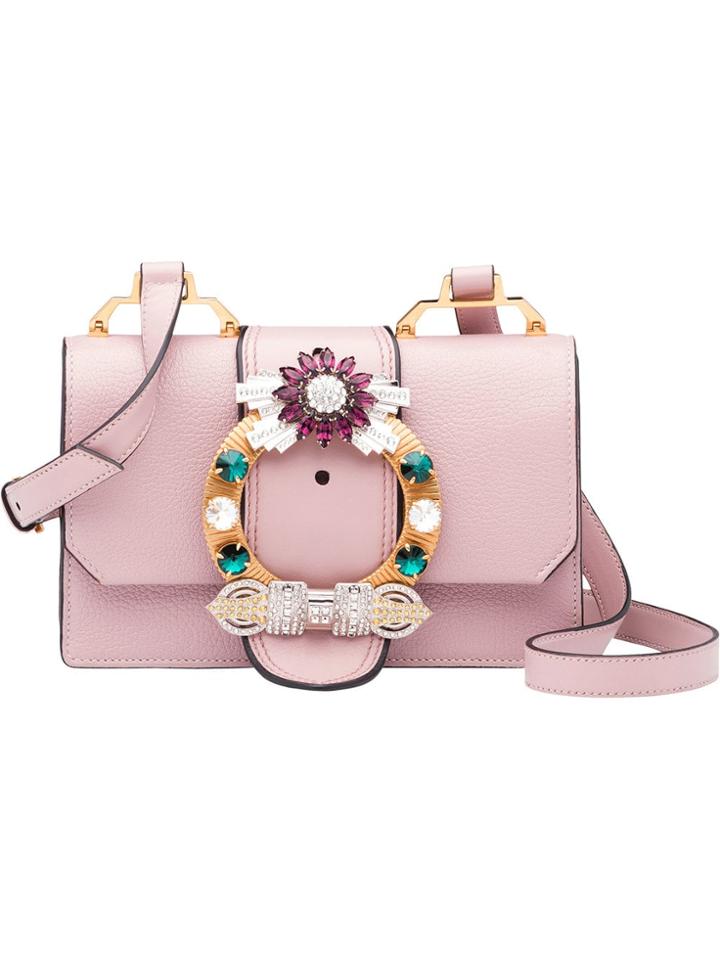 Miu Miu Miu Lady Shoulder Bag - Pink & Purple