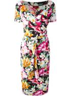 Kenzo Vintage Floral Wrap Dress - Multicolour