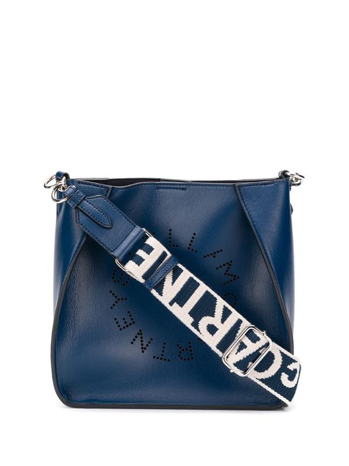 Stella Mccartney Logo Strap Tote Bag - Blue