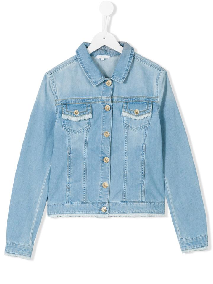 Chloé Kids - Classic Denim Jacket - Kids - Cotton - 14 Yrs, Girl's, Blue