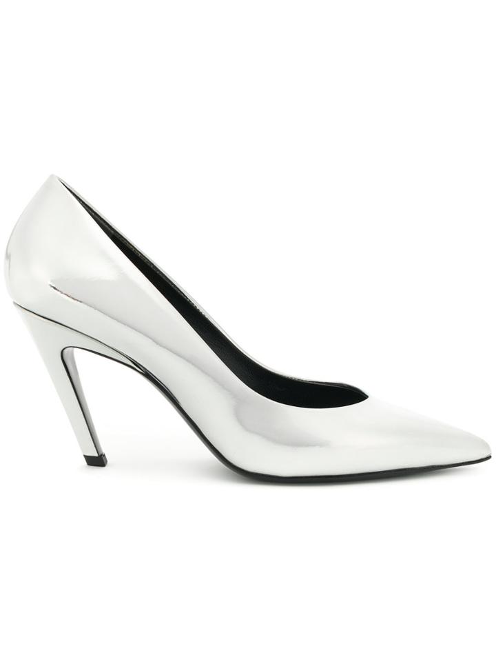 Balenciaga Slash Mirror Metallic Pumps