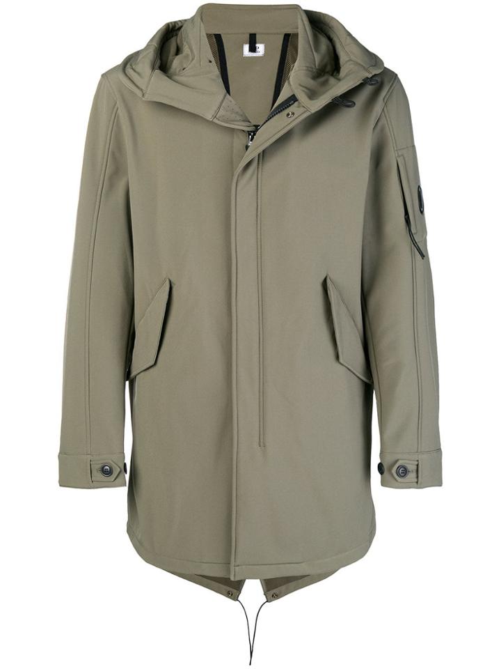 Cp Company Hooded Parka Coat - Green