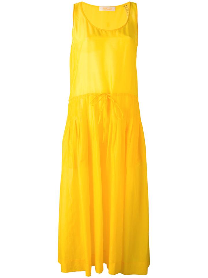 Dvf Diane Von Furstenberg Sleeveless Drawstring Dress - Yellow &