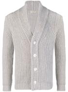 Al Duca D'aosta 1902 Ribbed Knit Cardigan - Grey