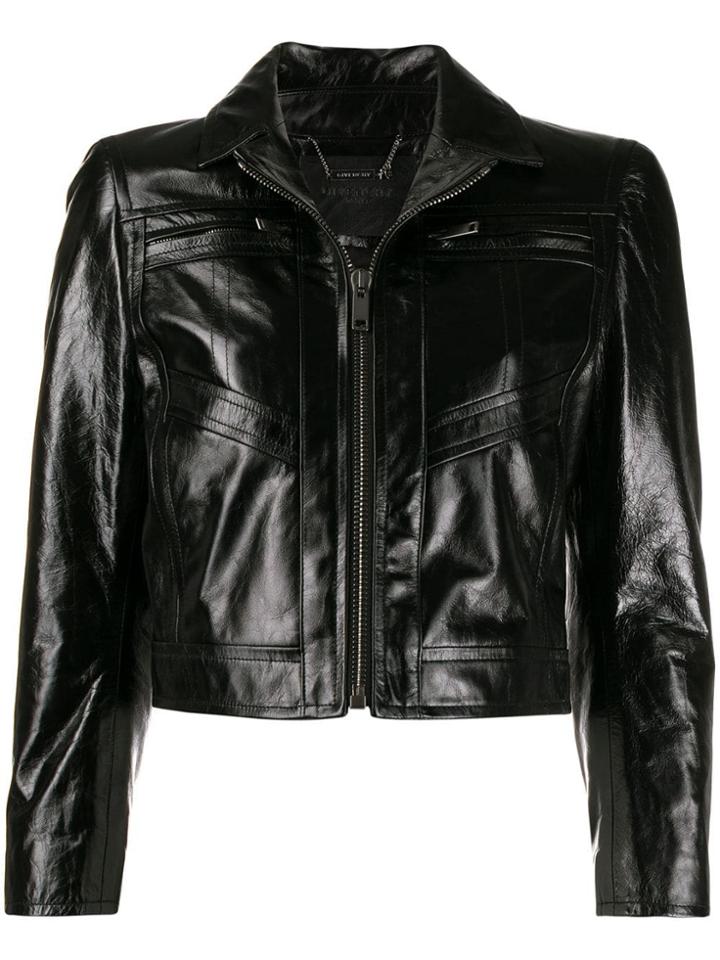 Givenchy Fitted Leather Jacket - Black