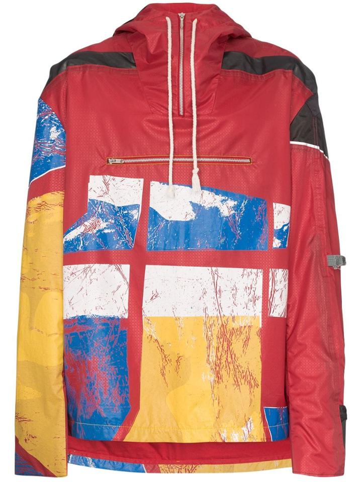 Bethany Williams Graphic-print Hooded Raincoat - Multicolour