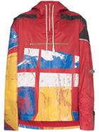 Bethany Williams Graphic-print Hooded Raincoat - Multicolour