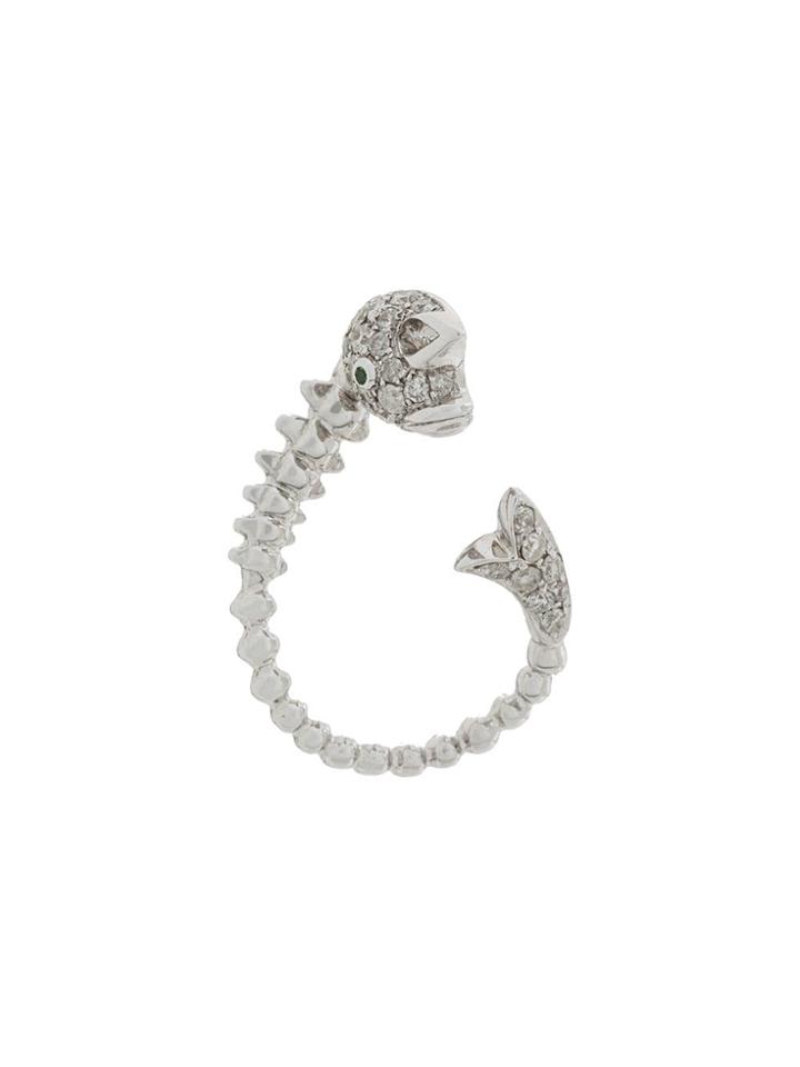Yvonne Léon Fish Earrings - Silver