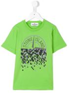 Stone Island Kids Logo Print T-shirt, Boy's, Size: 12 Yrs, Green