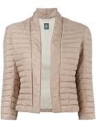 Eleventy Open Front Quilted Jacket