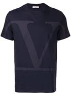 Valentino Logo Print T-shirt - Blue