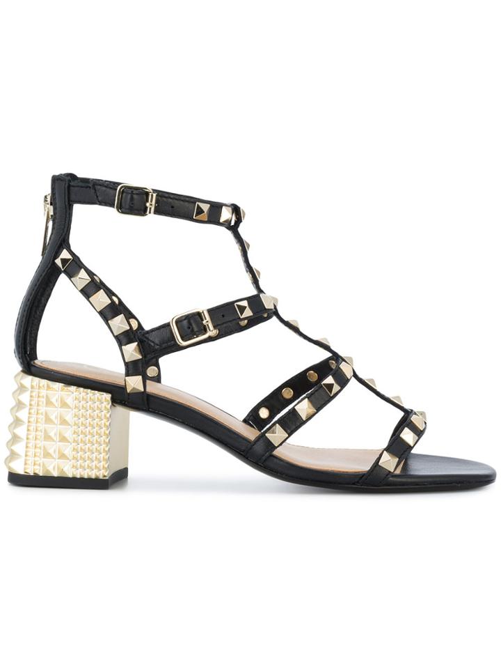 Ash Rolls Studded Sandals - Black